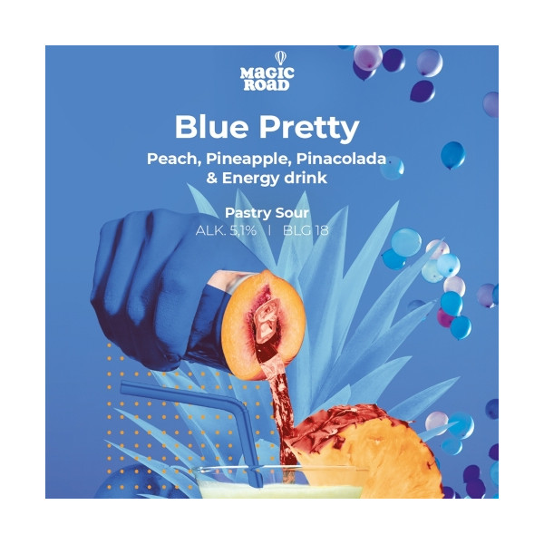 Blue Pretty - Peach, Pineapple, Pinacolada & Energy Drink