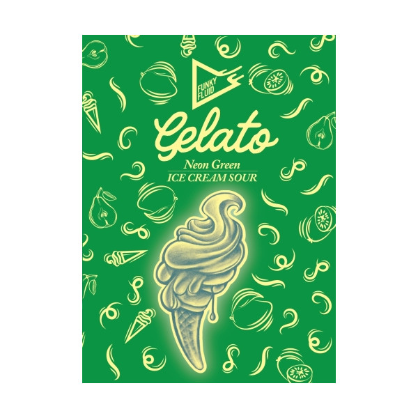 Gelato: Neon Green  Funky Fluid - Manoalus