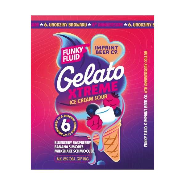 Gelato XTREME: Blueberry Raspberry Banana S'mores Milkshake Schmoojee