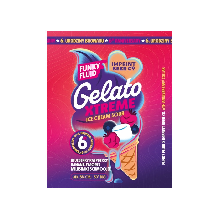 Gelato XTREME: Blueberry Raspberry Banana S'mores Milkshake Schmoojee | 