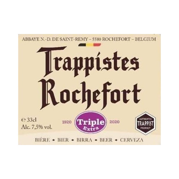 Trappistes Rochefort Triple Extra