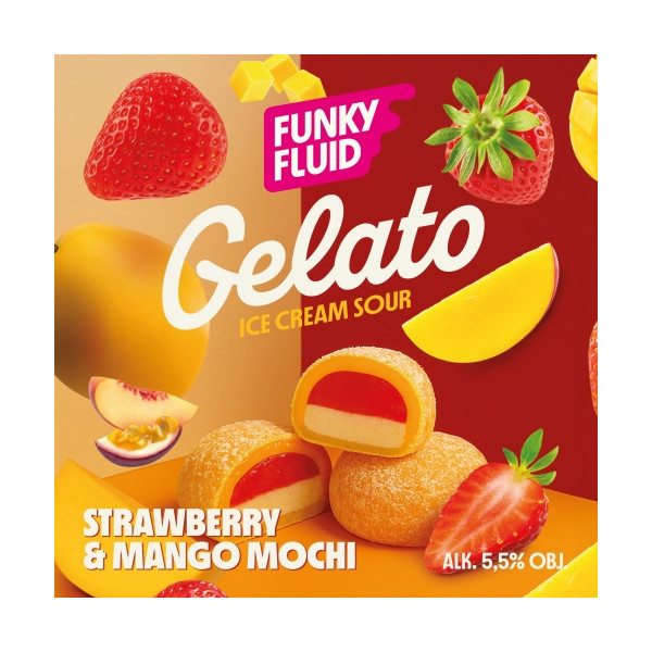Gelato: Strawberry & Mango Mochi