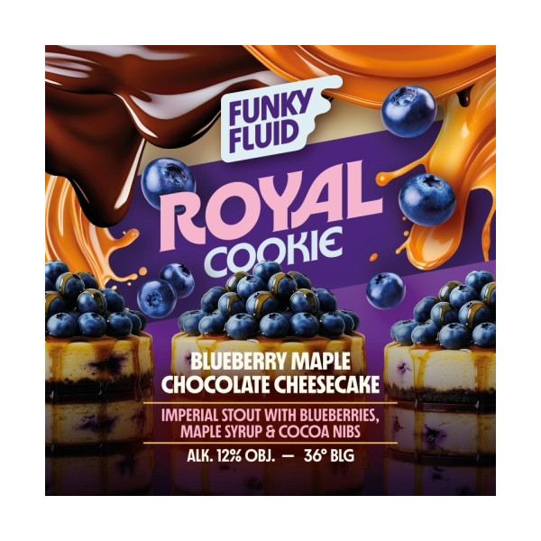 Royal Cookie: Blueberry Maple Chocolate Cheesecake